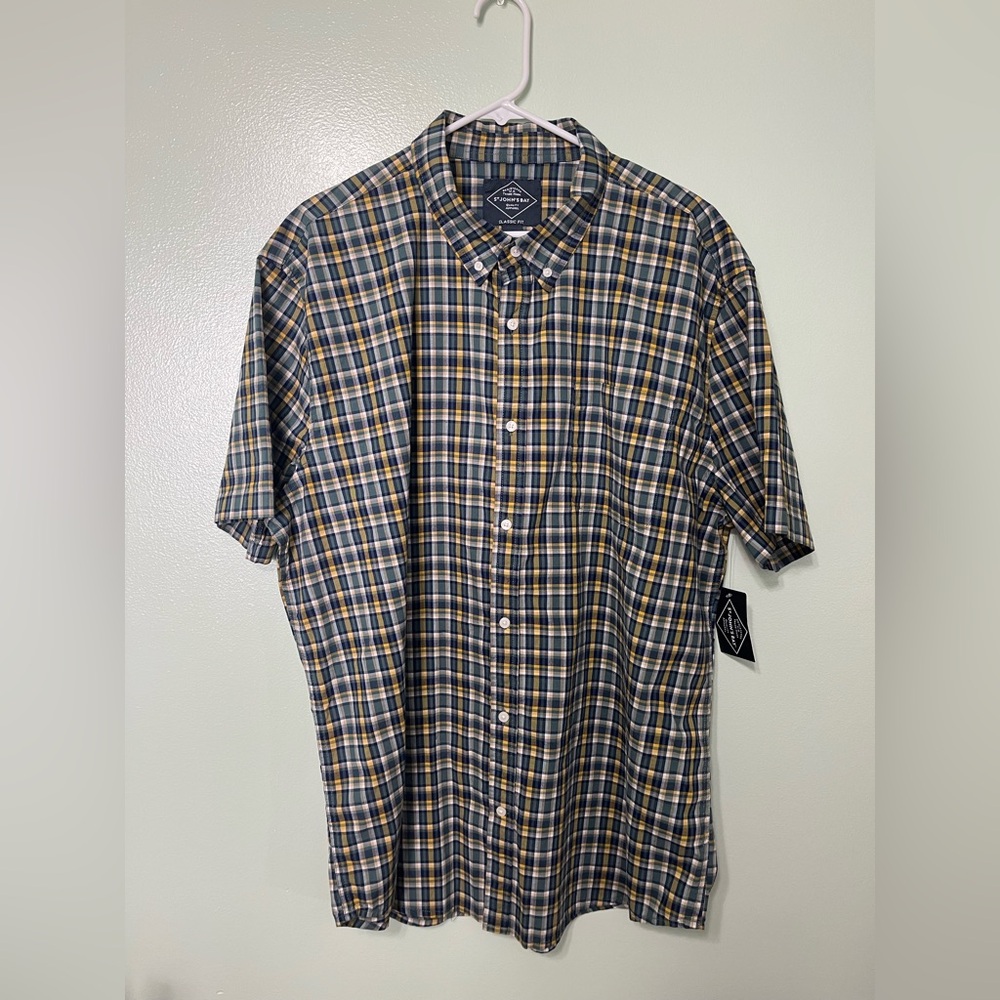St.John’s Bay Plaid Button-Down Shirt